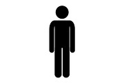 Simple male figure standing, an Object Illustration by Things for designers (Thumbnail 1 of 3)