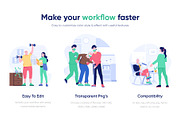 Flat Nursing Illustrations, a Healthcare Illustration by Prosymbols (Thumbnail 2 of 6)
