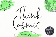 Think Cosmic | A Casual Script, a Script Font by Ayca Atalay (Thumbnail 1 of 11)