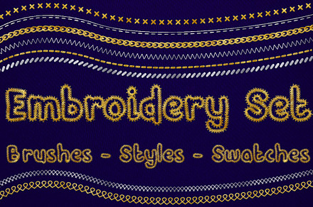 Embroidery Set for Photoshop