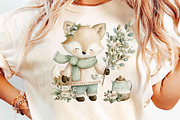 Cozy Cottagecore Winter Animal Clipa, an Illustration by DreamCafeArt (Thumbnail 5 of 6)