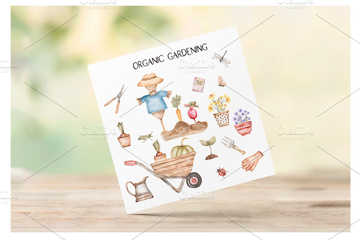 Watercolor Garden Collection, a Work Illustration by MayaNavits (Photo 9 of 13)