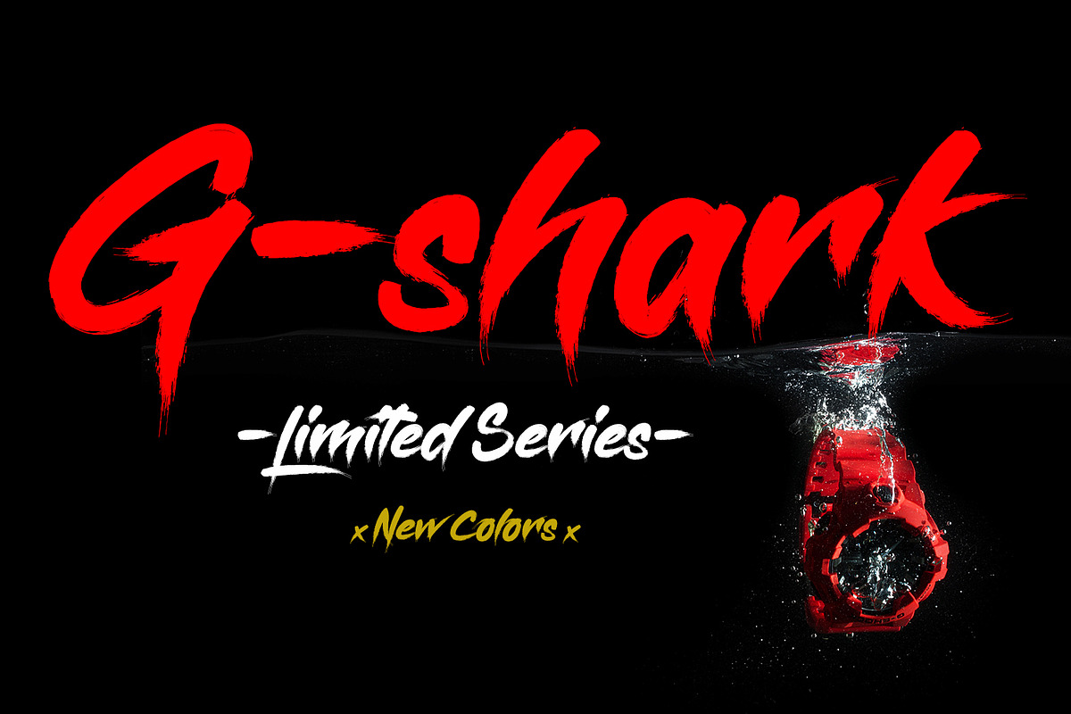 Gisbon - Brush Typeface preview 2
