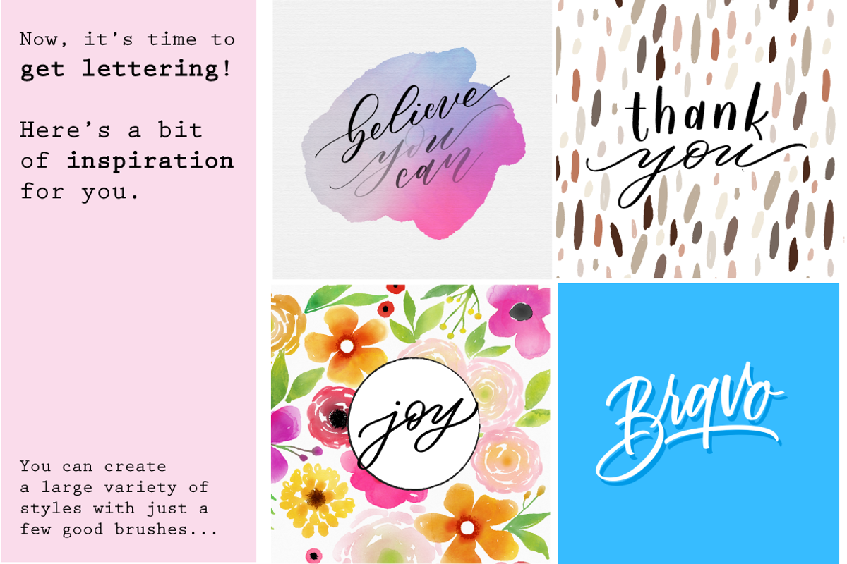 Procreate Lettering Brushes Set #2, a Brush Add-On by Ray of Light Design (Photo 3 of 3)