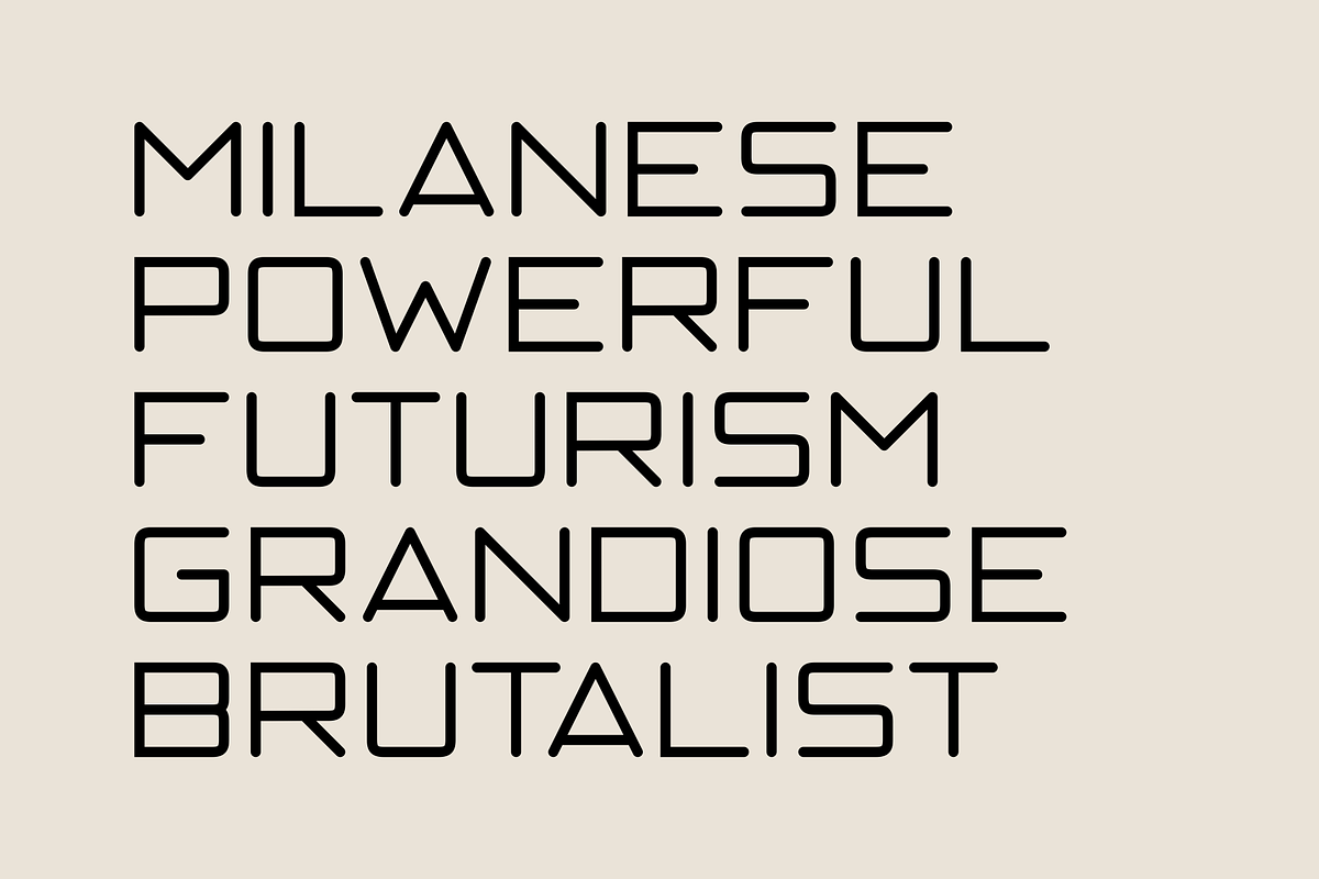 Sagoma – Font Family, a Font by Stefano Giliberti (Photo 3 of 10)