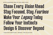 Nostalgic Condensed - Retro Serif, a Serif Font by Font Liner (Thumbnail 8 of 21)