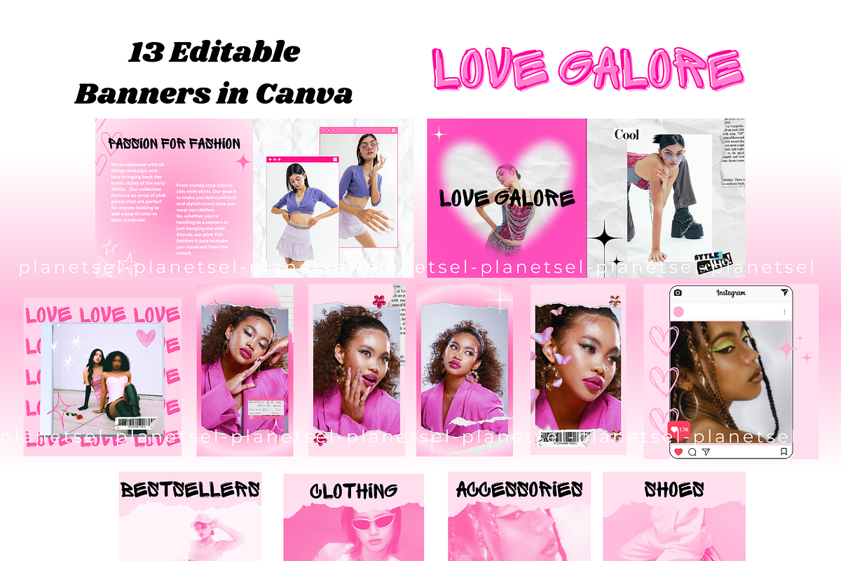 Y2K PINK Shopify Theme Y2K AESTHETIC, a Shopify Template by PLANETSEL (Photo 2 of 5)