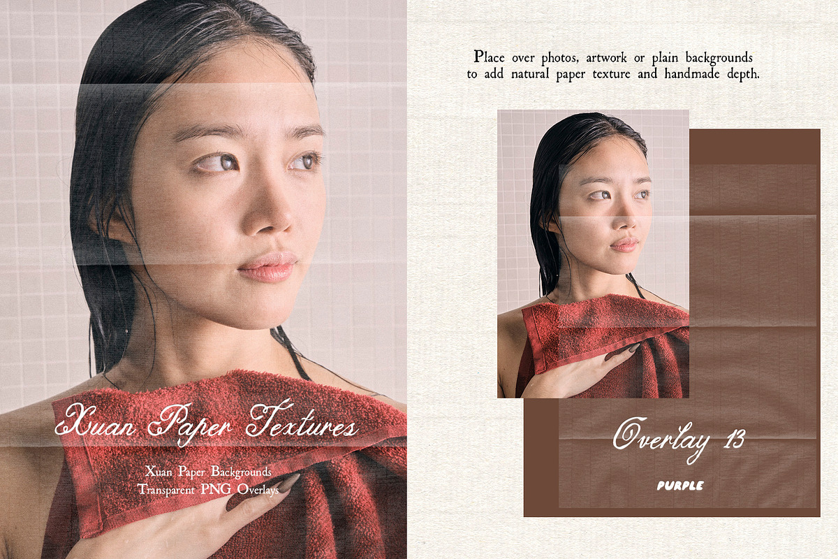 Xuan Paper Textures & PNG Overlays, a Texture Graphic by Purple (Photo 10 of 19)