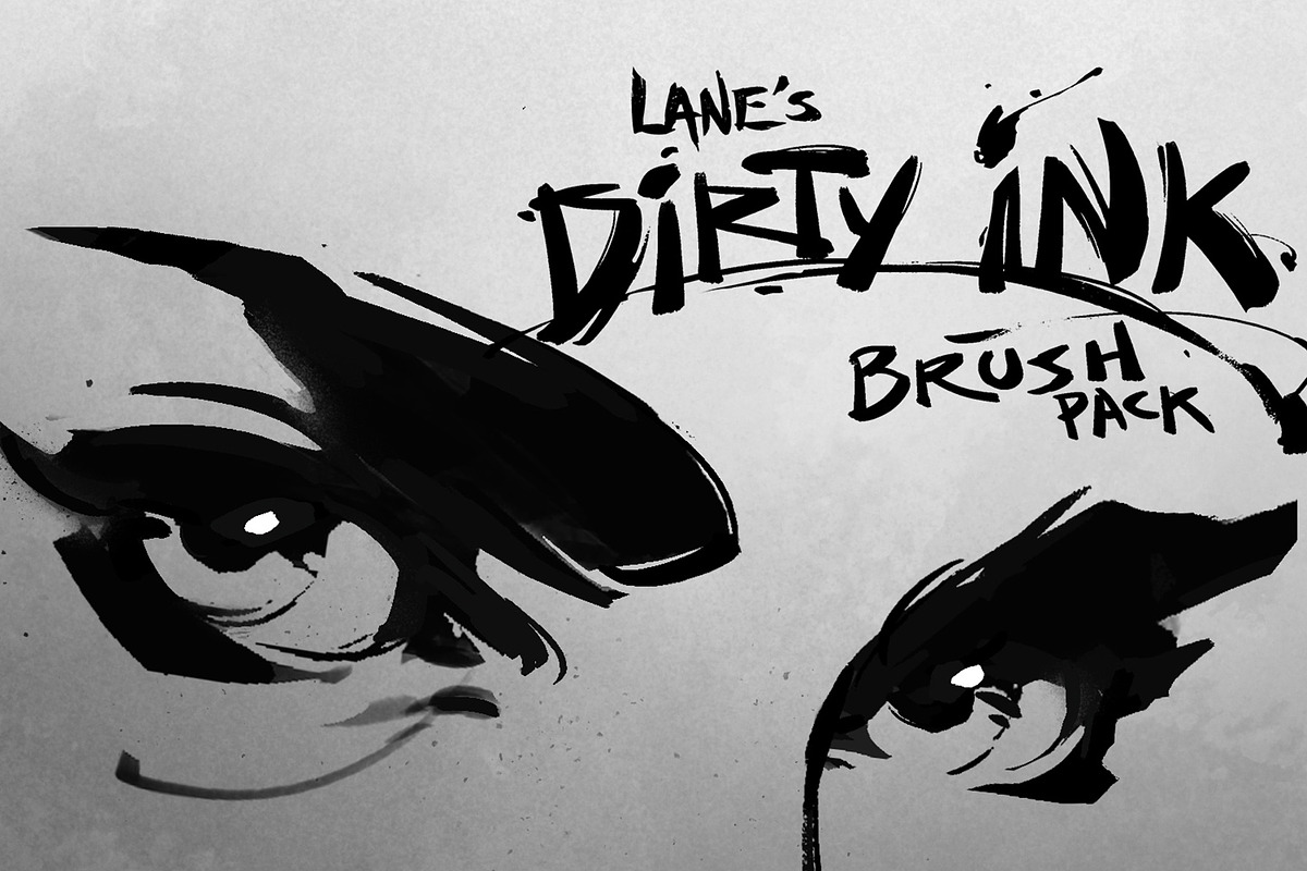 Lane's Dirty Ink Brush Pack, a Brush Add-On by Lane Draws (Photo 1 of 8)