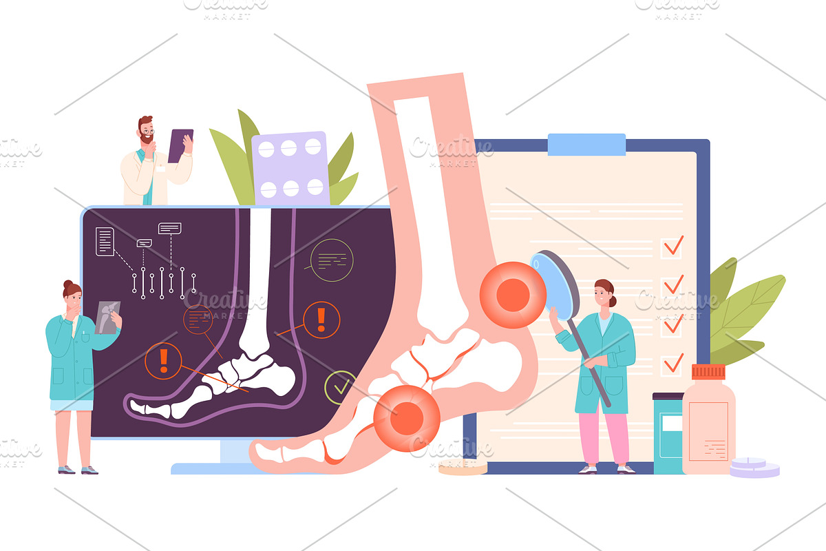 People arthritis treatment. Doctor, a Healthcare Illustration by Stock-Smart-Start