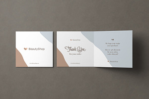 Square Invitation And Greeting Card