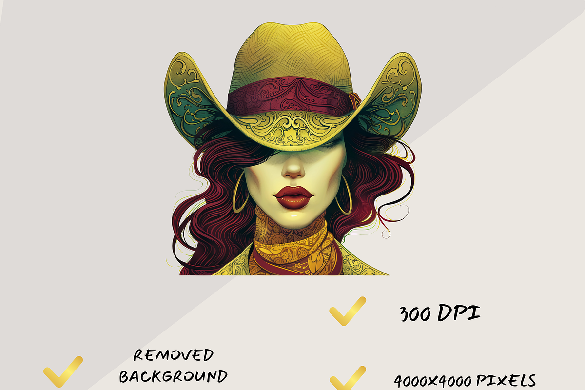 SURREAL WILD WEST FANTASIES CLIPART, a Person Illustration by Daring Digies (Photo 8 of 10)
