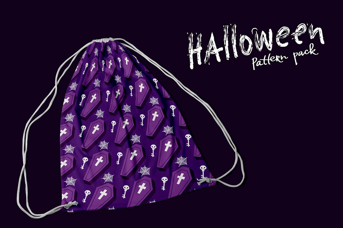 Halloween seamless pattern pack, a Pattern Graphic by OctoPaper (Photo 3 of 7)