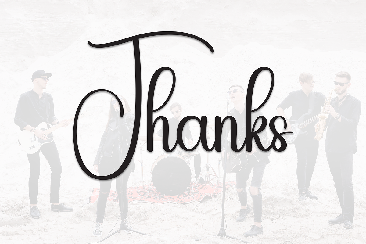Band | Script Font, a Handwritten Font by Scratchones (Photo 9 of 9)