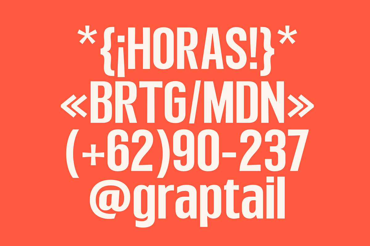 Kebal Sans - Condensed Font, a Sans Serif Font by Graptail (Photo 14 of 19)