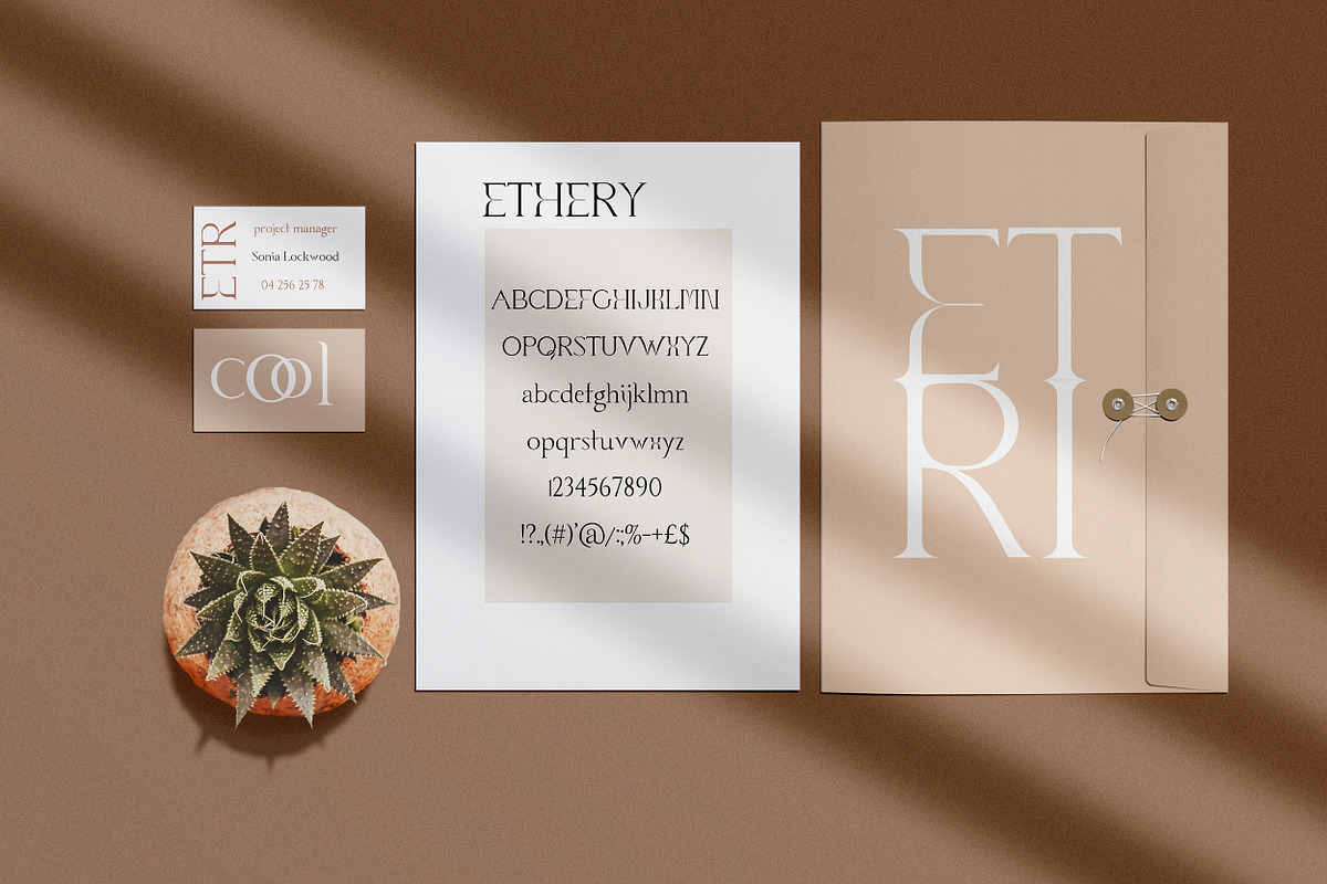 Ethery Modern Serif Font, a Serif Font by LABFcreations (Photo 9 of 9)