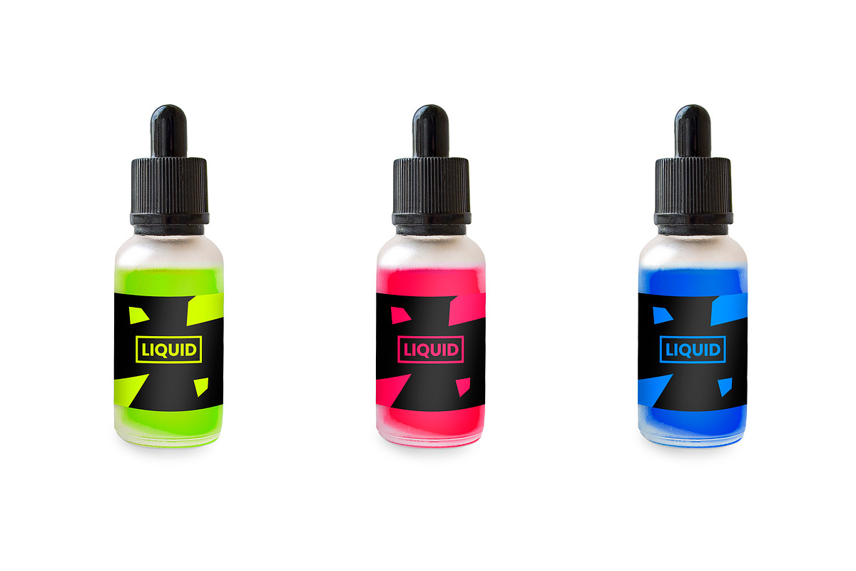 Dark & Clear Dropper Bottle Mock-Up, a Packaging Mockup by Noires (Photo 3 of 5)