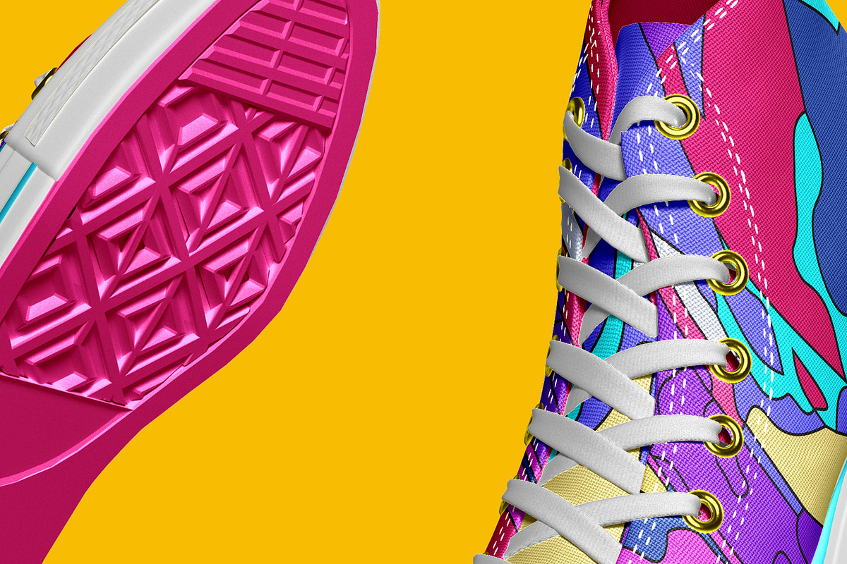 Sneakers Shoes Mockup - 9 views, a Packaging Mockup by Illusiongraphic (Photo 17 of 28)