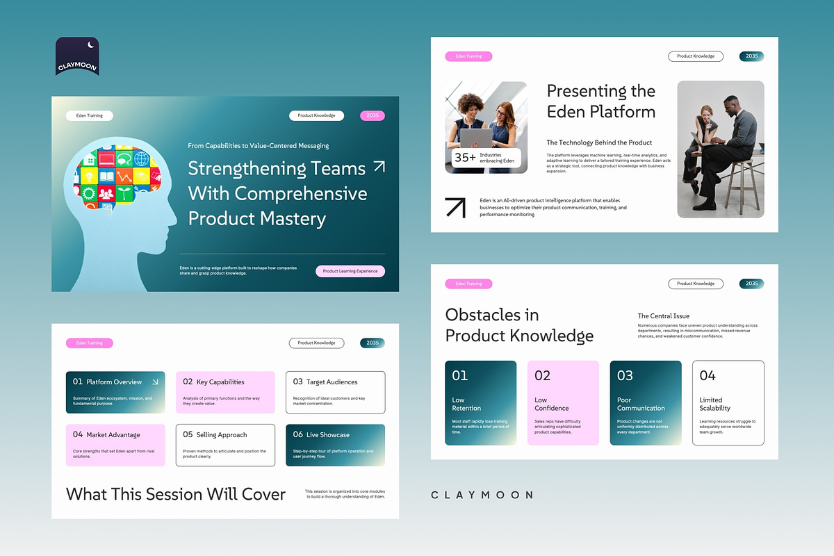 Product Training Pitch Deck, a Presentation Template by Claymoon Lab (Photo 3 of 7)