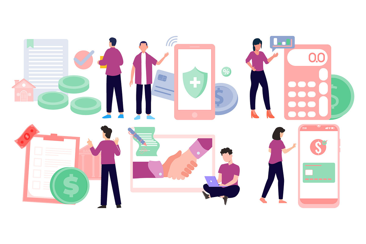 30 Loan Operation Illustration, an Illustration by Vector Portal (Photo 6 of 7)