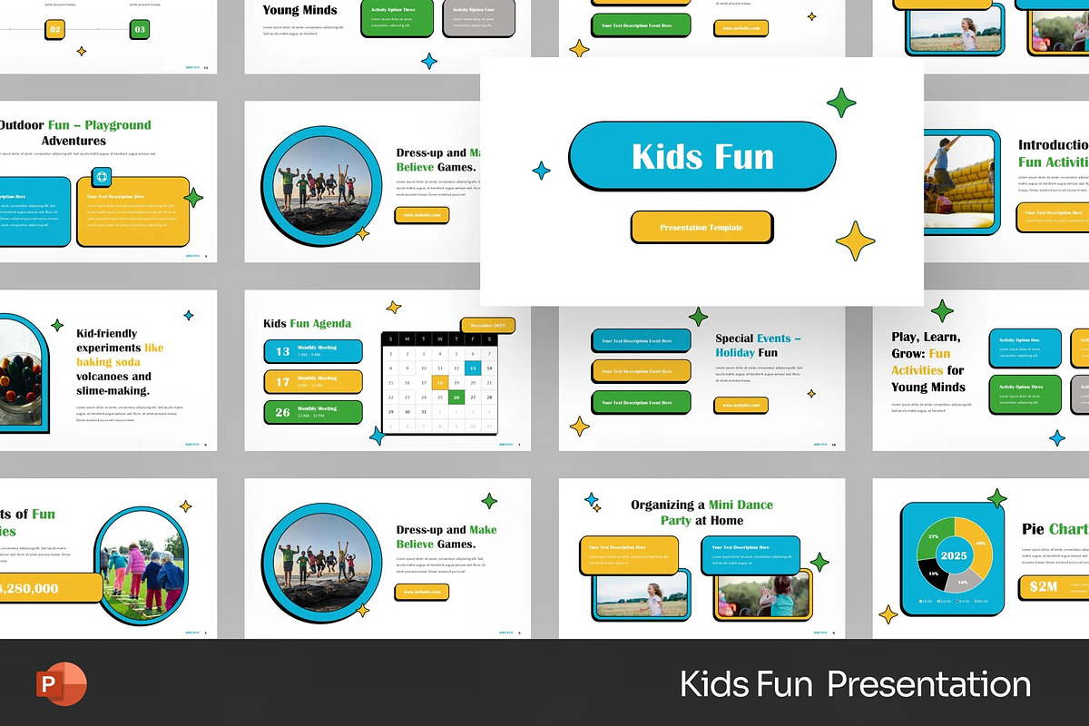 Kids Fun Education Powerpoint, a Presentation Template by Fit-tee (Photo 1 of 2)