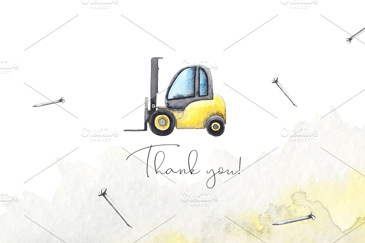 Construction. Watercolor collection, an Object Graphic by Ana-Sakuta (Photo 14 of 14)