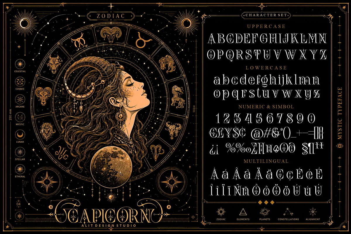 Nebulan Star Typeface, a Sans Serif Font by alit design (Photo 8 of 17)