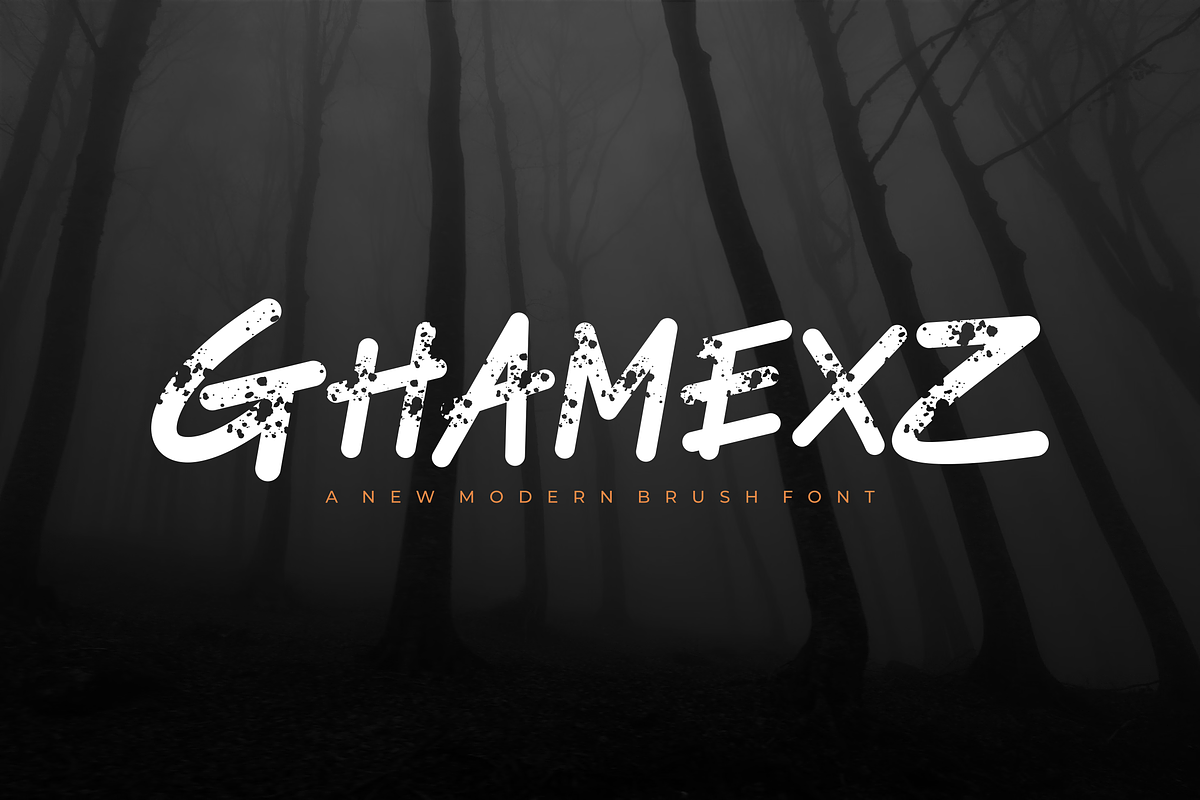 Ghamexz - Font, a Handwritten Font by artchiles_design (Photo 1 of 5)