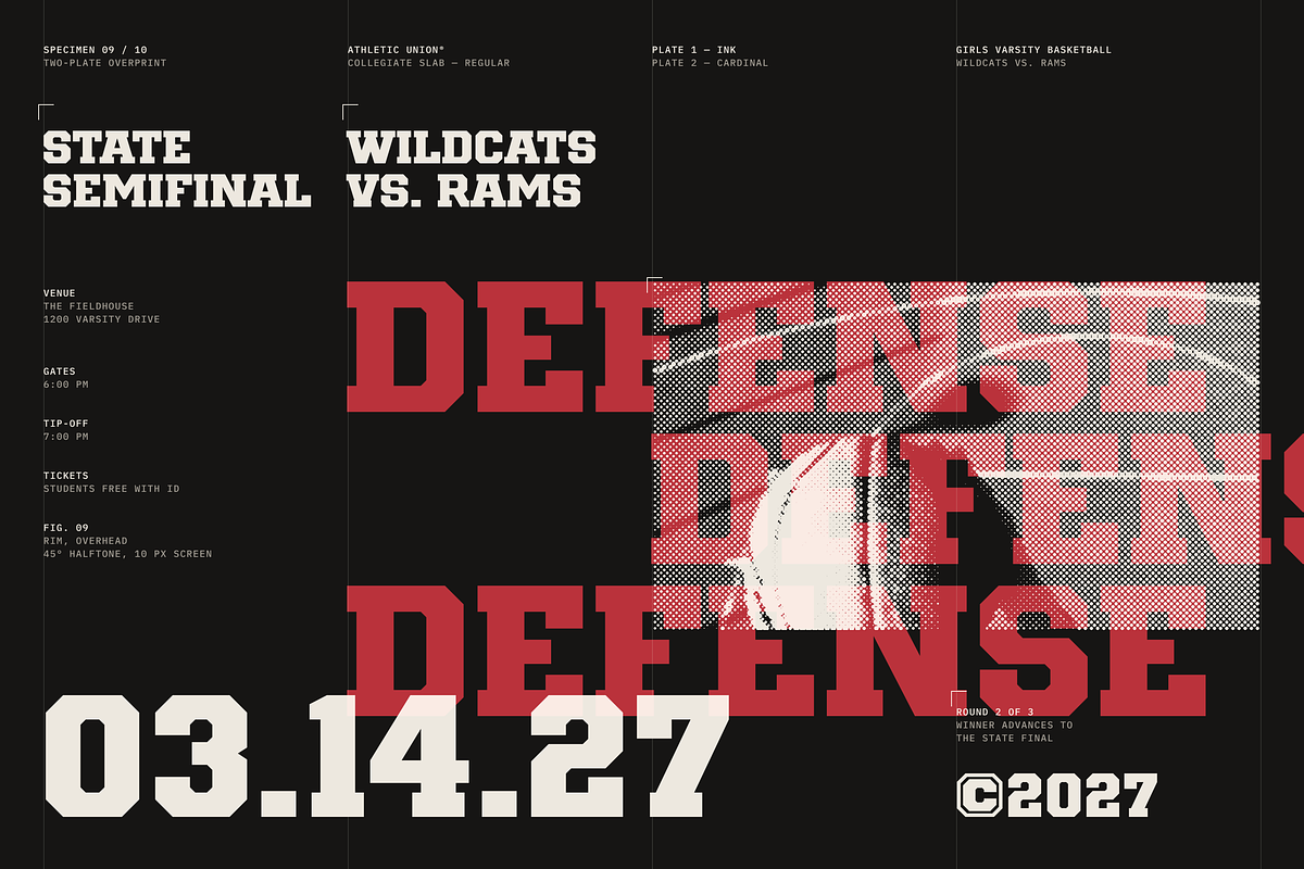 Athletic Union - College Typeface, a Slab Serif Font by HipFonts (Photo 11 of 18)