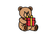 Cute Teddy Bear Love Vector Bundle, an Illustration by Designs_River (Thumbnail 21 of 51)