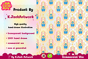 Golden Hamsa Evil Eye Seamless, a Background Graphic by K.JackArtwork (Thumbnail 3 of 8)