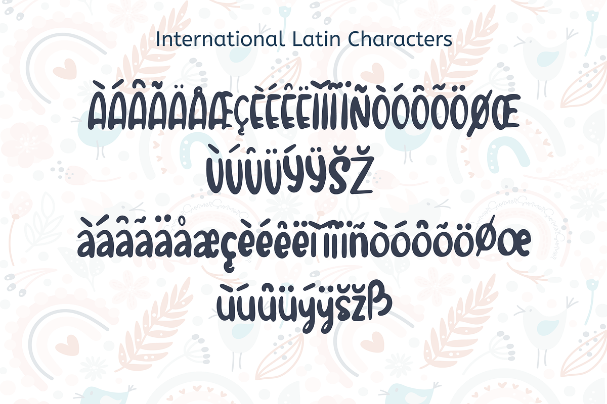 Rainbow Summer Font, a Handwritten Font by Gookkis Studio (Photo 3 of 5)