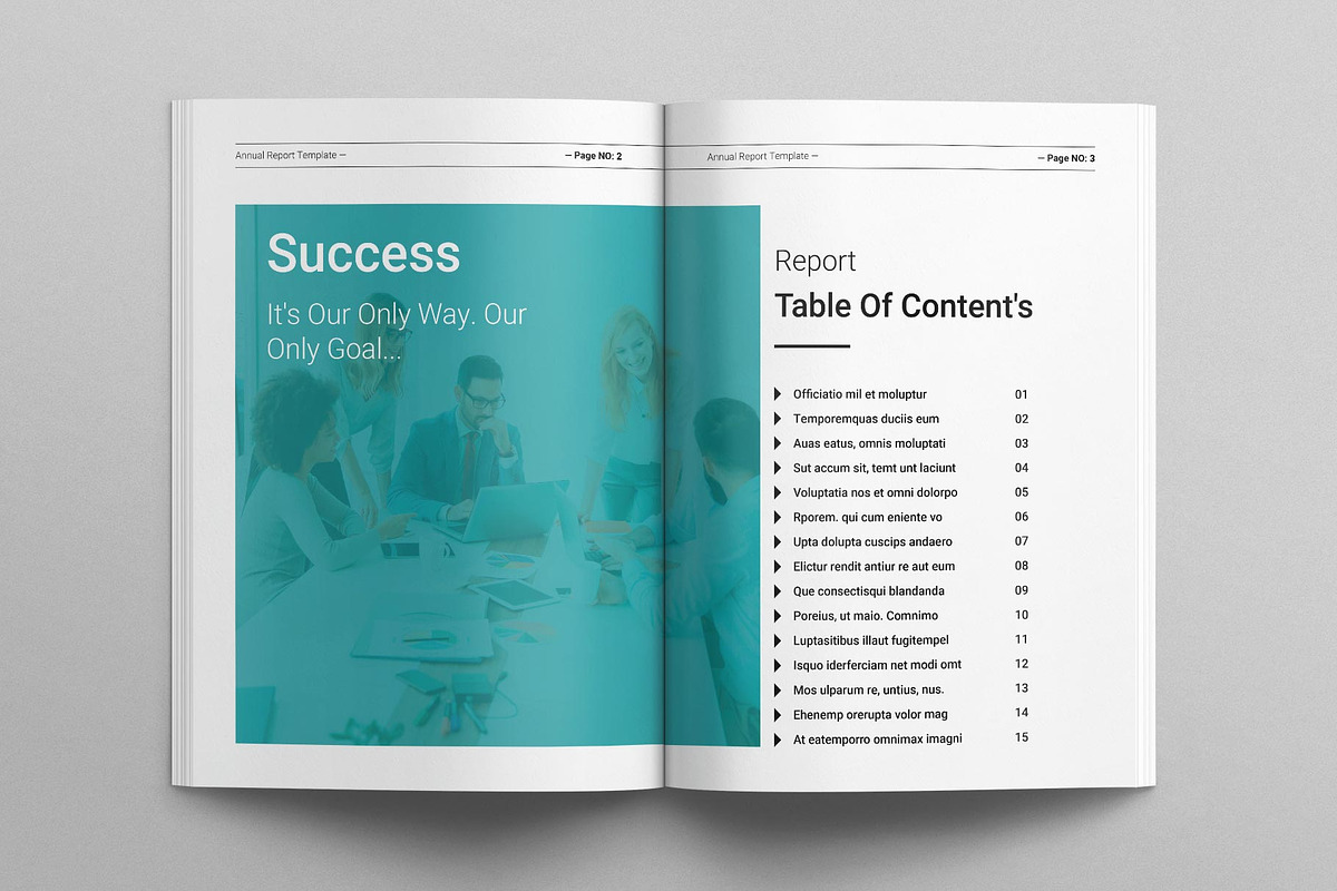 Annual Report Template, a Brochure Template by MassiveCreator (Photo 2 of 8)