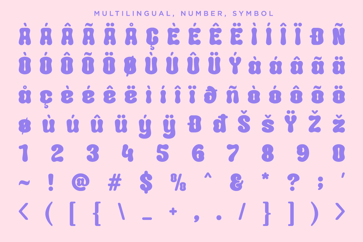 Lakotha - Bubble Ligature Font, a Sans Serif Font by Say Studio (Photo 12 of 12)