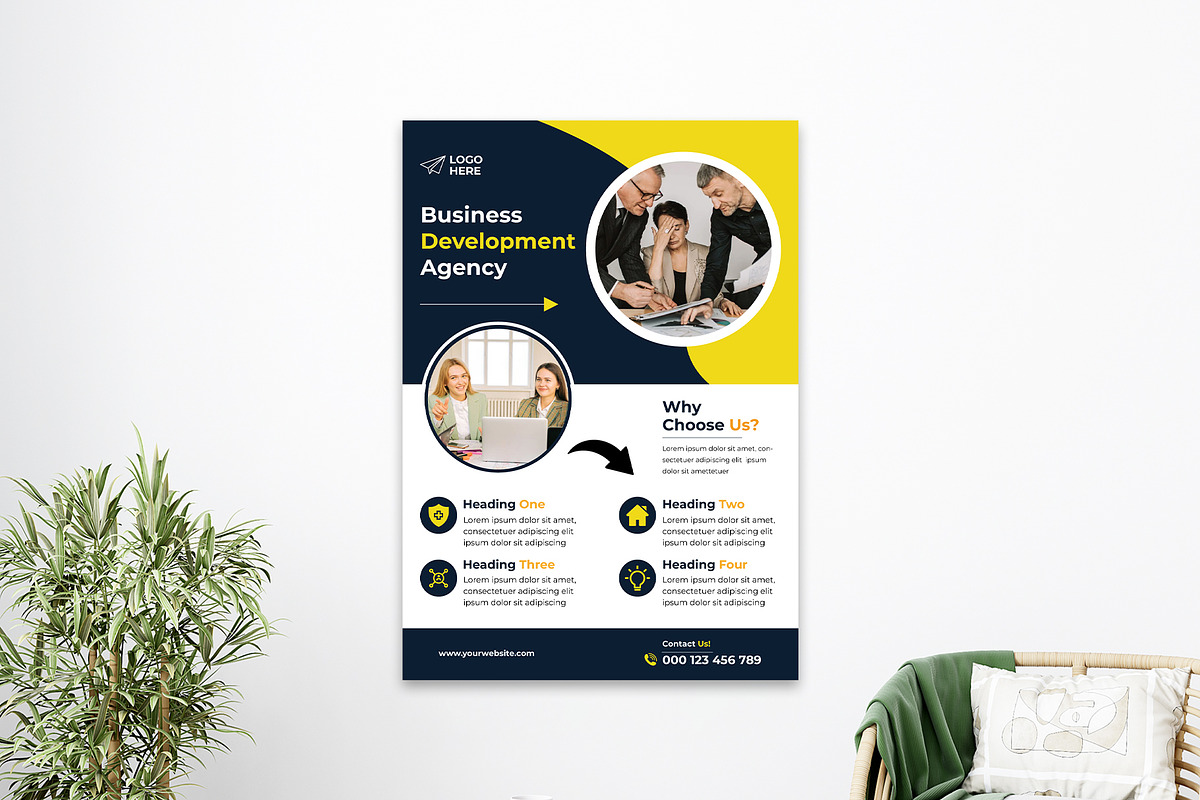 Business Marketing Flyer Template, a Flyer Template by Tahnix Creative (Photo 3 of 3)