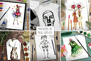 Flat lay Art Display Scene Creator, an Arts & Entertainment Photo by Mockup Scene (Thumbnail 6 of 8)