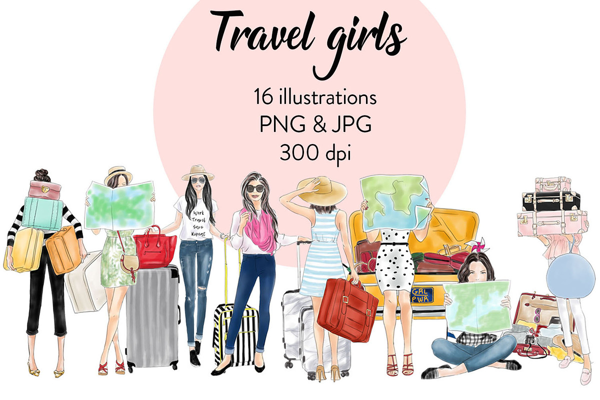 Travel Girls, a Person Illustration by Parinaz Wadia Design (Photo 1 of 3)