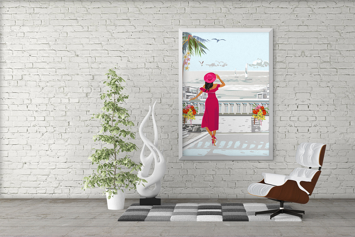 Beautiful woman in a red hat., a Food Illustration by Laifalight (Photo 3 of 8)