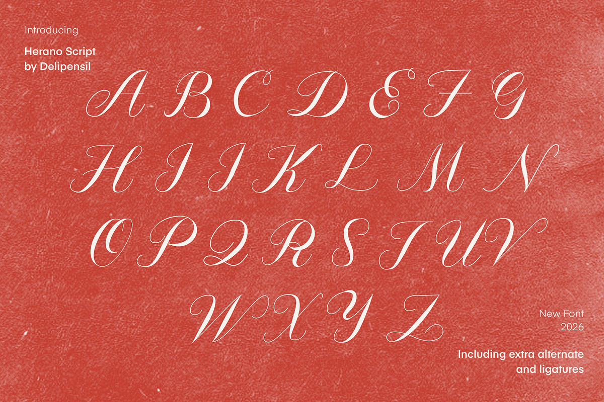 Herano - Elegant Script Font, a Script Font by delipensil (Photo 7 of 10)