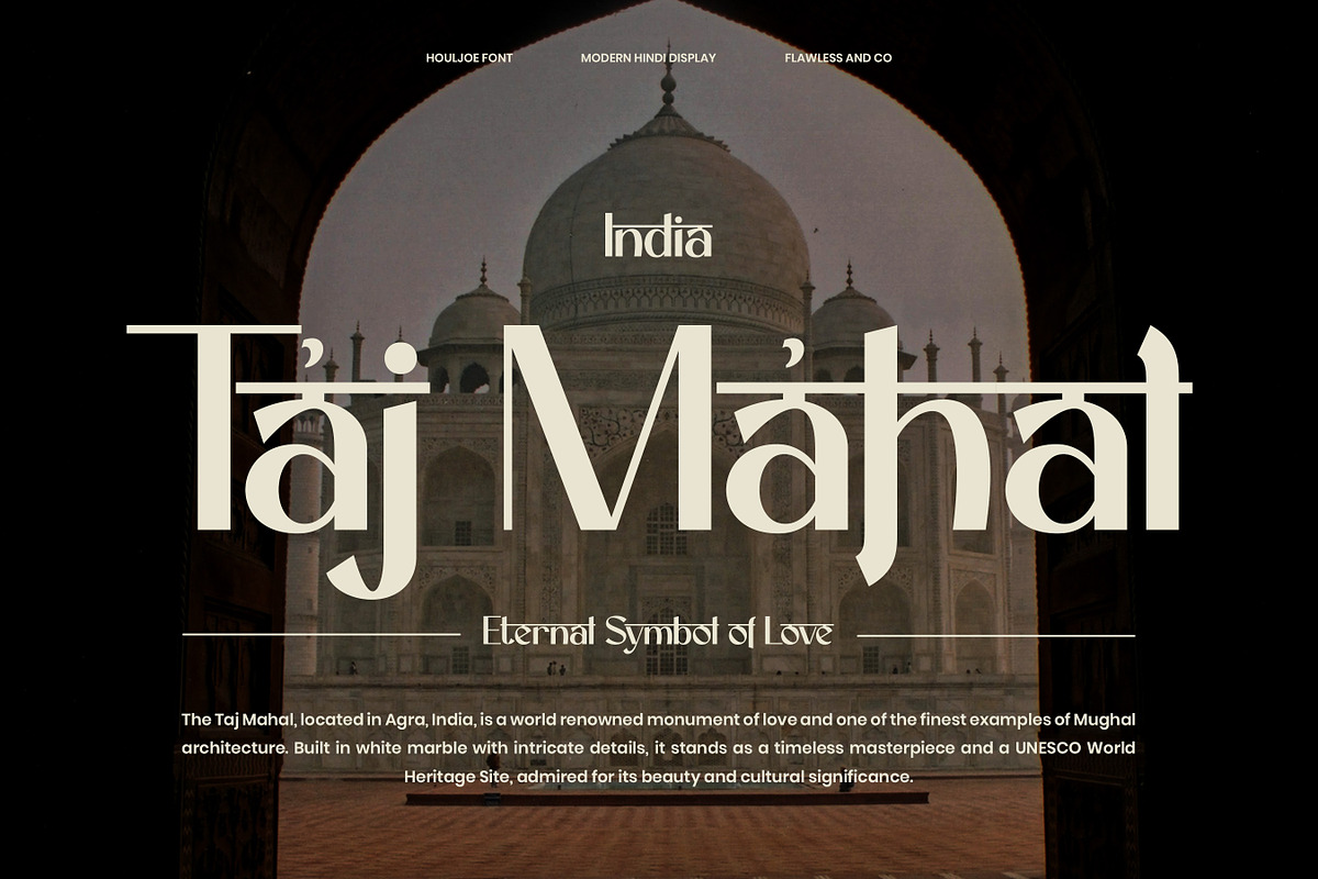 Houljoe - Hindi Display Font, a Font by Flawless And Co (Photo 2 of 10)