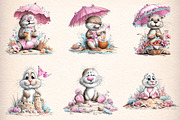 Whimsical Summer Seal Clipart Bundle, an Illustration by Digital Artistic99 (Thumbnail 2 of 11)
