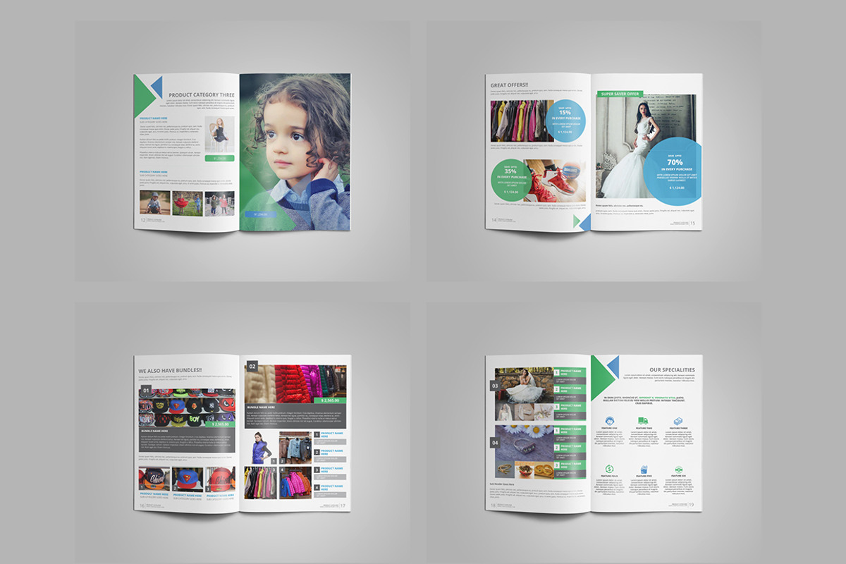 Indesign Product Catelog Template, a Brochure Template by WonderShop (Photo 4 of 6)