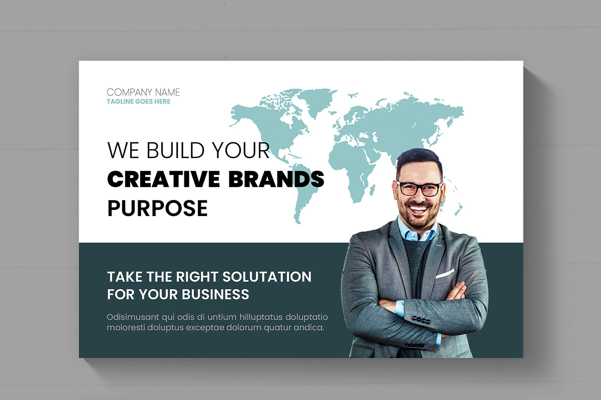 Corporate Business Postcard Template, a Business Card Template by MightyDesign (Photo 2 of 6)
