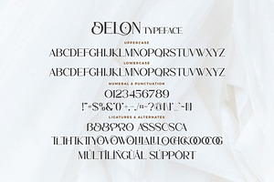 Delon - Stylish Serif Font