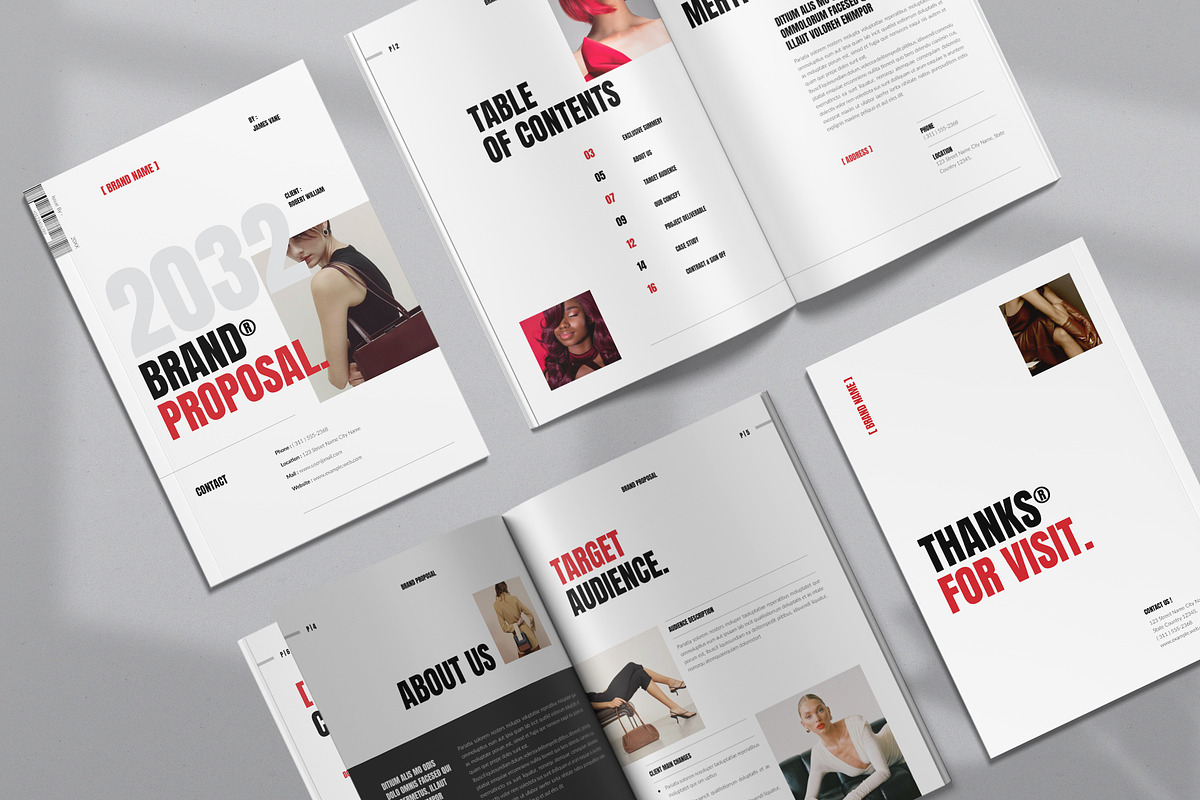 Brand Proposal Template, a Brochure Template by NorthPeak (Photo 2 of 9)