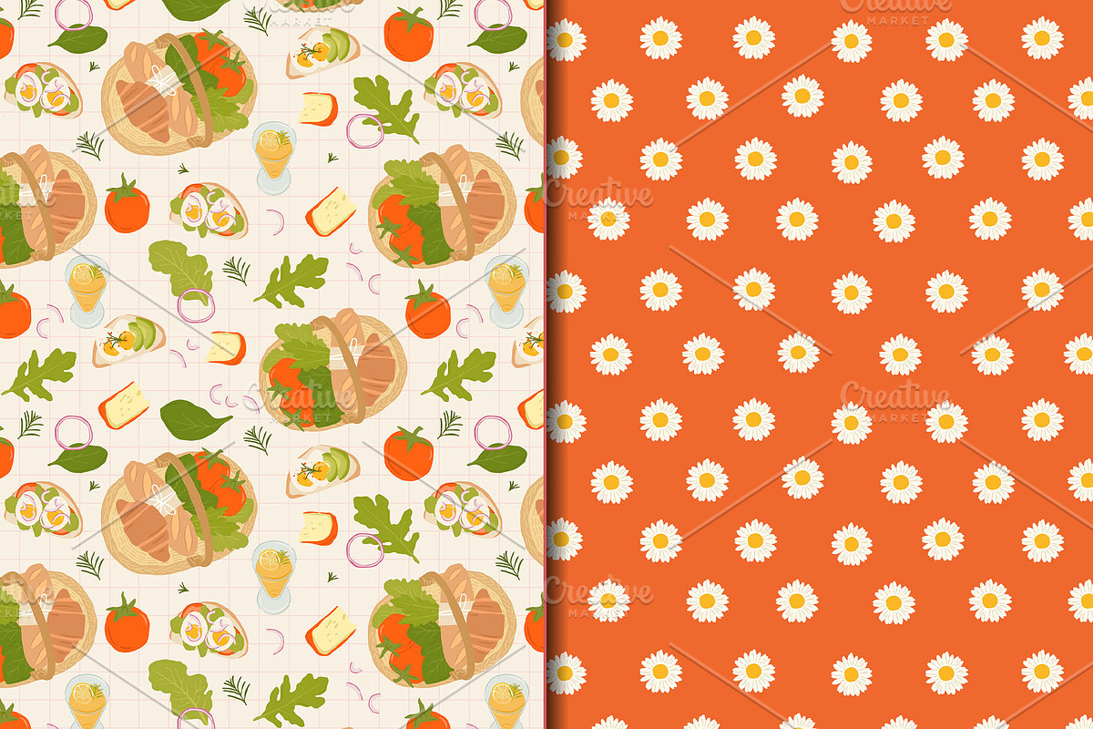 Summer Picnic Pattern Bundle, a Pattern Graphic by CreativeChristiana (Photo 6 of 9)