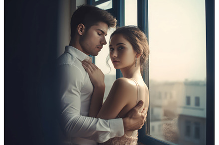 Young romantic couple. Generate Ai, a Person Photo by Ylivdesign
