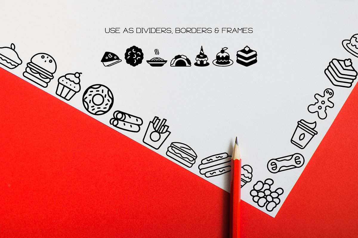 Food Alphabet - Dingbat Font, a Symbol Font by WADLEN (Photo 7 of 7)