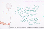 Happy Birthday Lettering Designs, an Object Graphic by Amalia Calligraphy (Thumbnail 4 of 12)