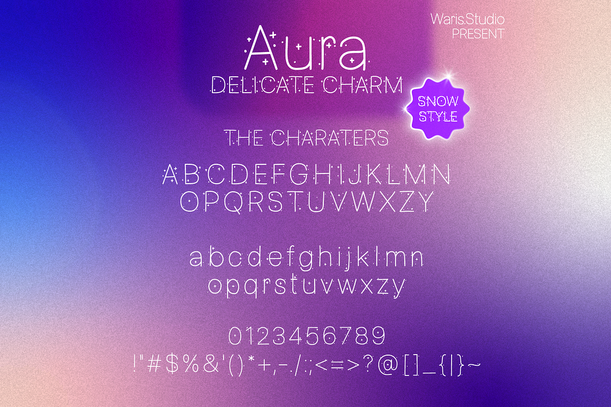 Aura Font Trio | Modern Handwritten, a Handwritten Font by Waris Studio (Photo 3 of 9)